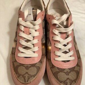 Coach Women's Sneakers KHAKI/PETAL/GOLD 7.5B